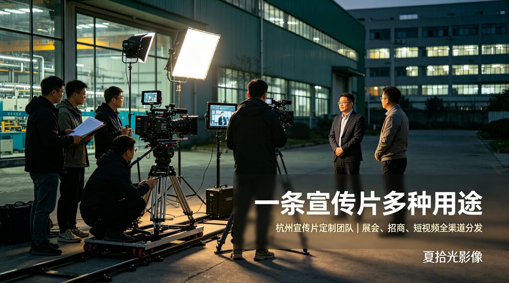 一条宣传片多种用途｜杭州宣传片定制团队，适配展会、招商、短视频全渠道分发-夏拾光 smvis