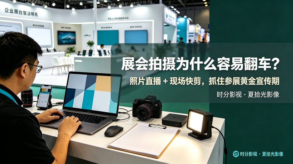 展会拍摄为什么容易翻车？杭州时分影视·夏拾光影像 展会照片直播+现场快剪一站式解决方案-夏拾光 smvis